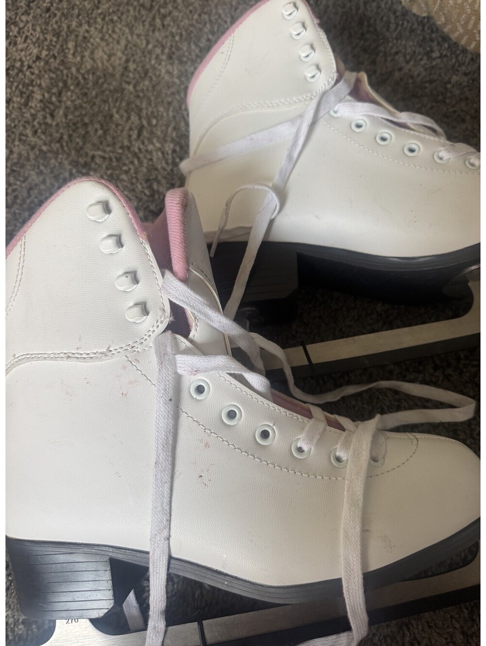 Jackson Soft Skate Women Size 6 White Pink Ice Skates Figure Skating JS181